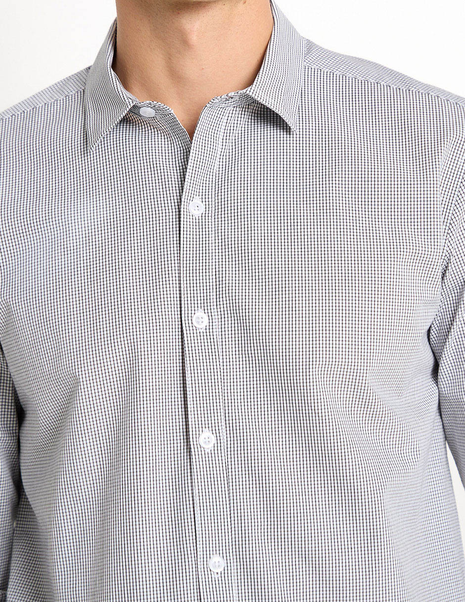 Camisa casual manga larga para hombre 4
