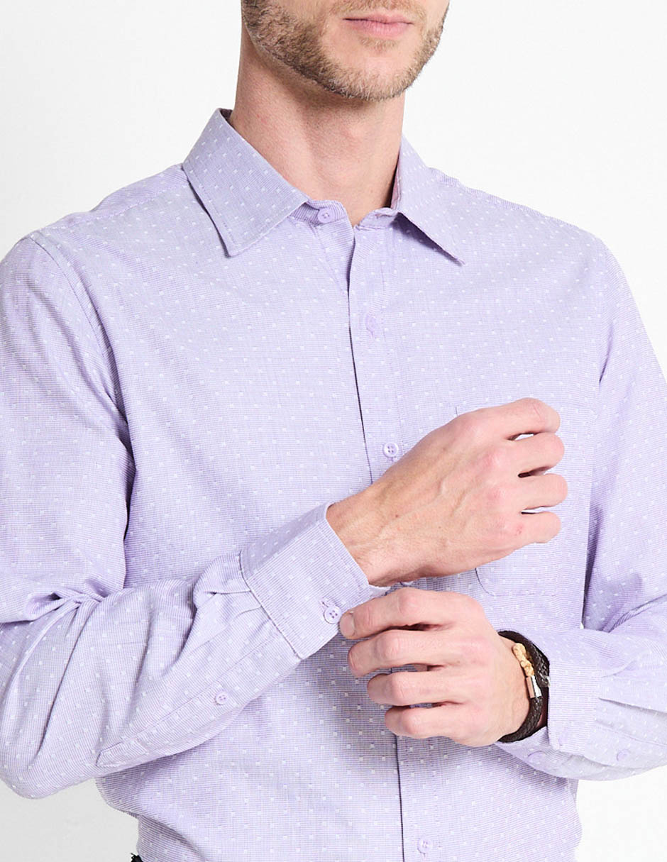 Camisa de vestir manga larga para hombre 4