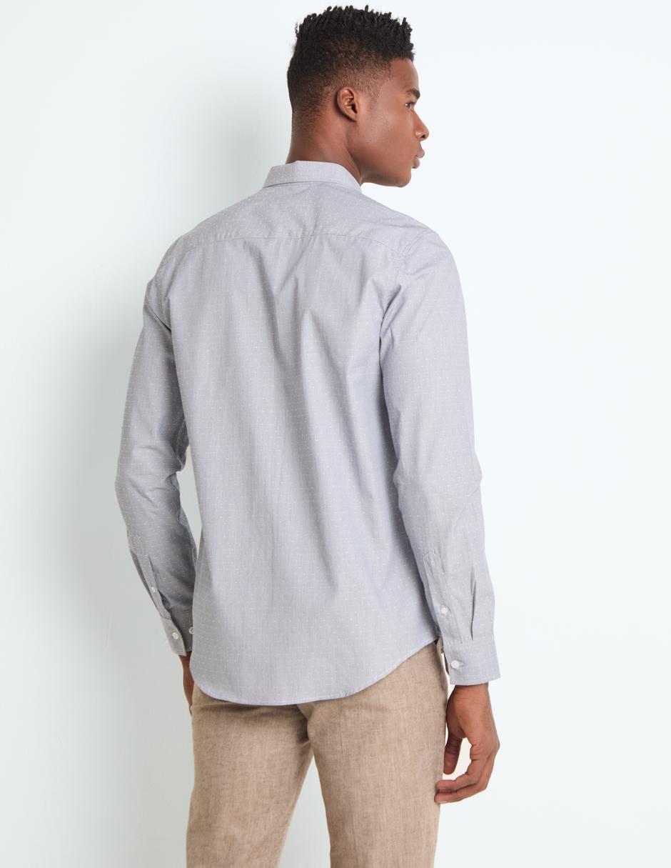 Camisa casual manga larga para hombre 2