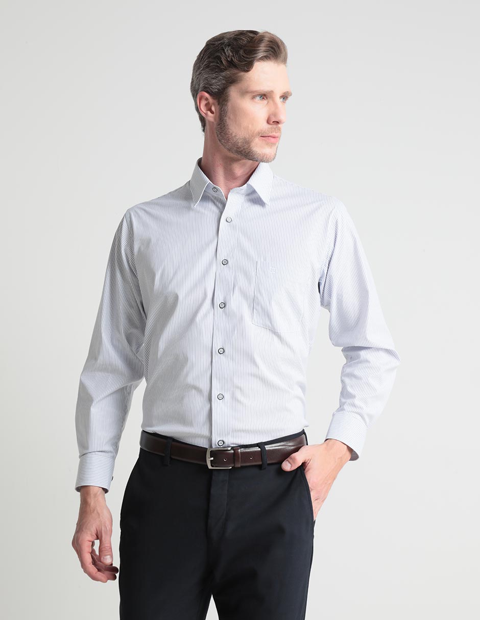 Camisa de vestir manga larga para hombre Camisa de vestir manga larga para hombre
