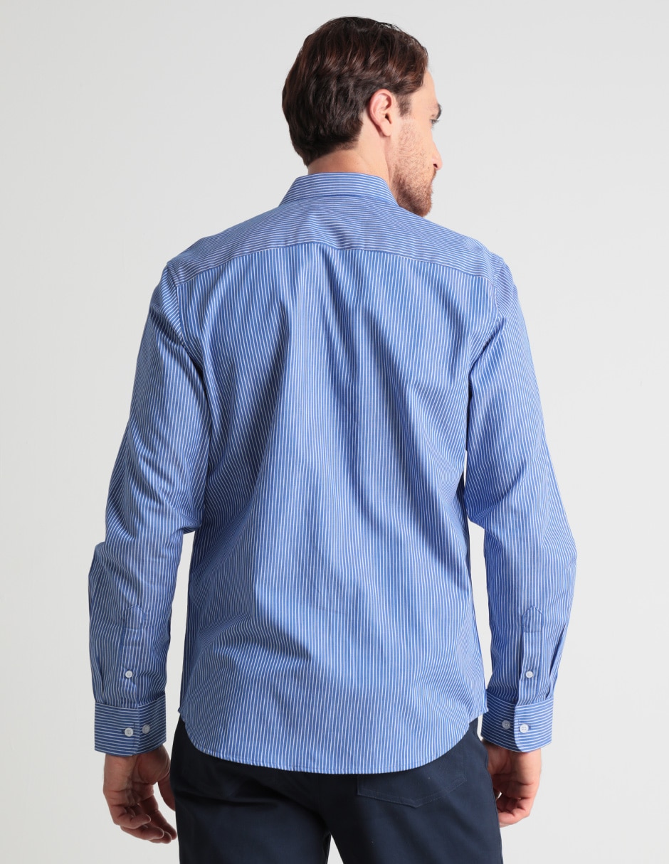 Camisa casual de algodón manga larga para hombre 2
