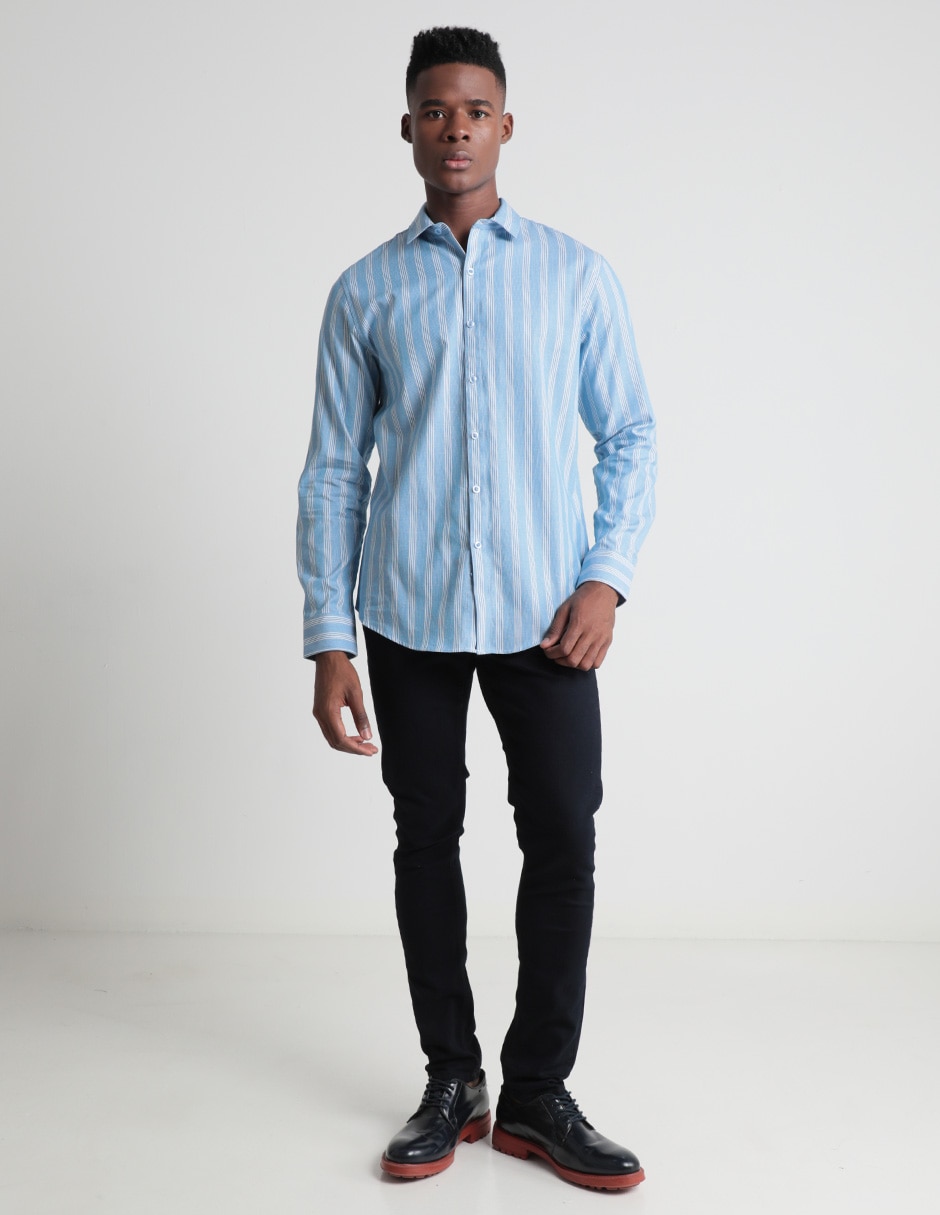 Camisa de vestir manga larga para hombre 3