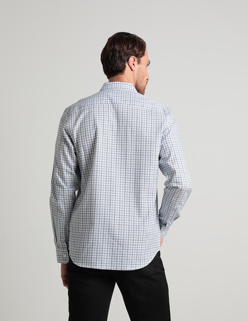 Camisa casual de algodón manga larga para hombre 2
