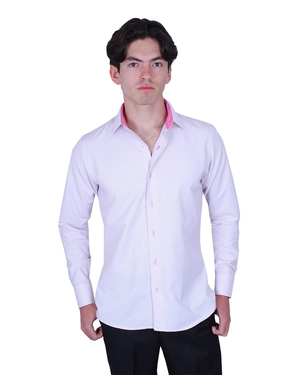 Camisa formal manga larga para hombre