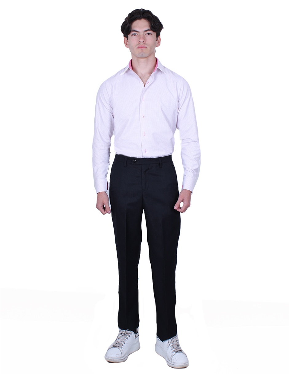 Camisa formal manga larga para hombre 3