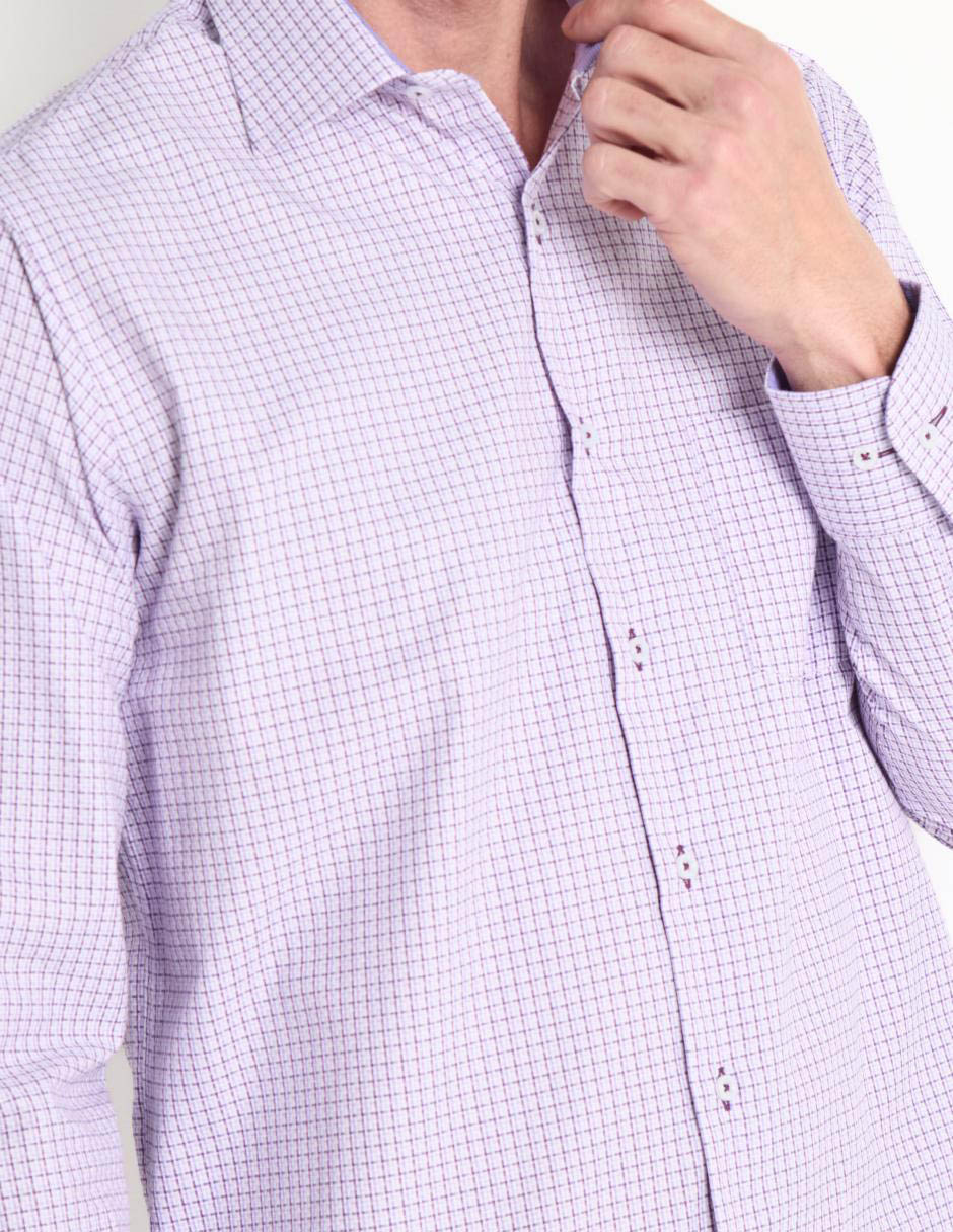 Camisa Business Casual manga larga para hombre 4