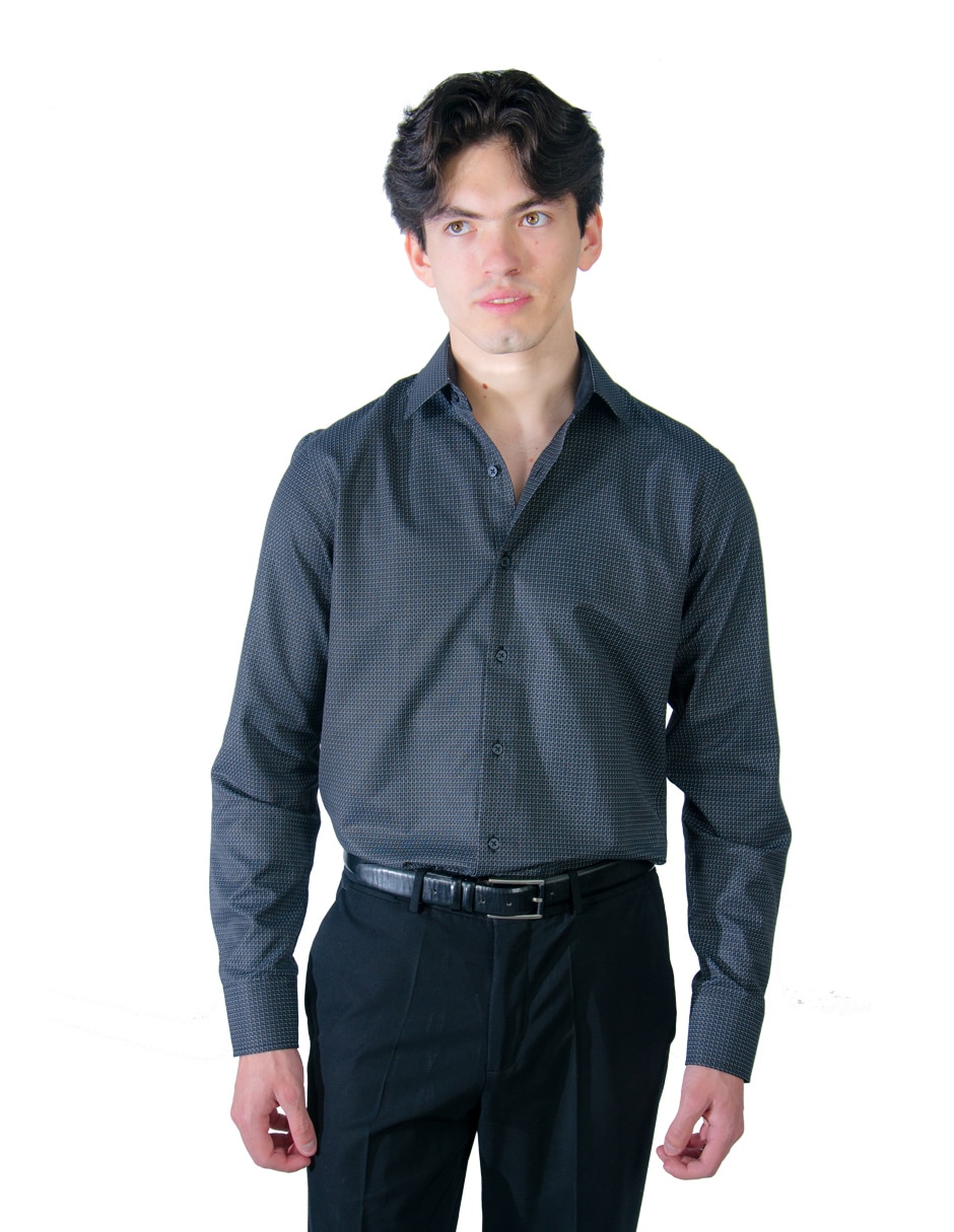 Camisa de vestir manga larga para hombre Camisa de vestir manga larga para hombre