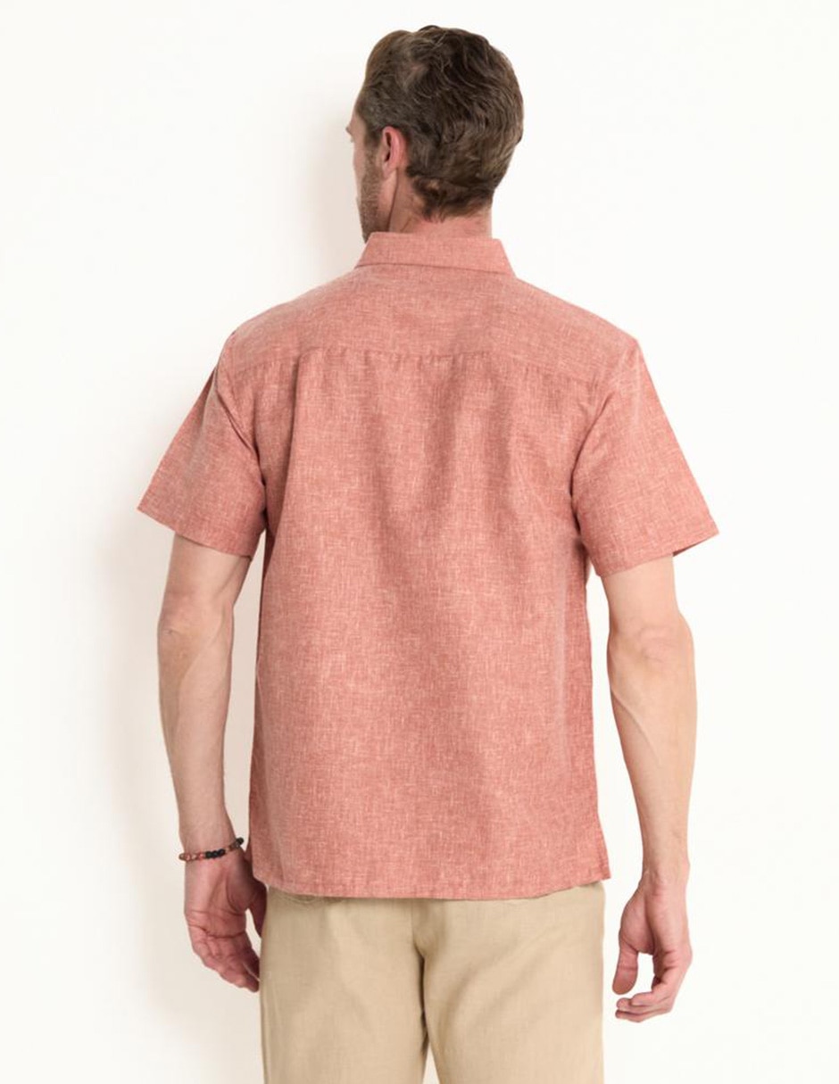 Camisa casual de algodón manga corta para hombre 2