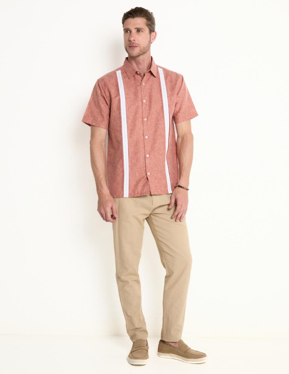 Camisa casual de algodón manga corta para hombre 3