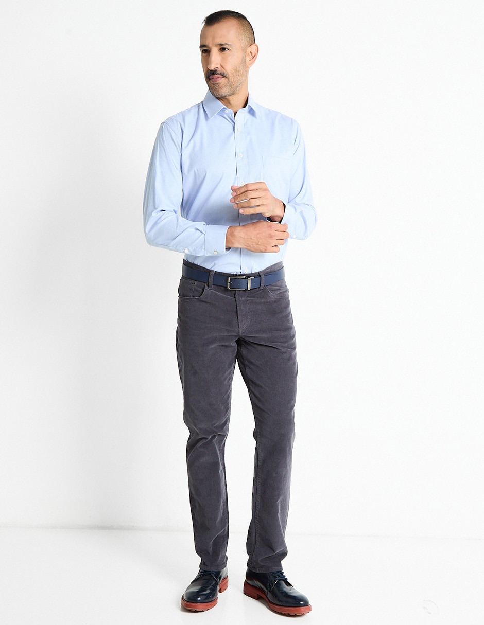 Camisa bussines casual manga larga para hombre 3