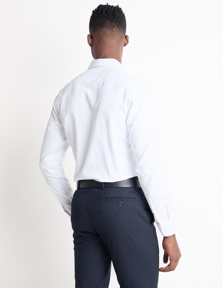 Camisa de vestir de algodón manga larga para hombre 2