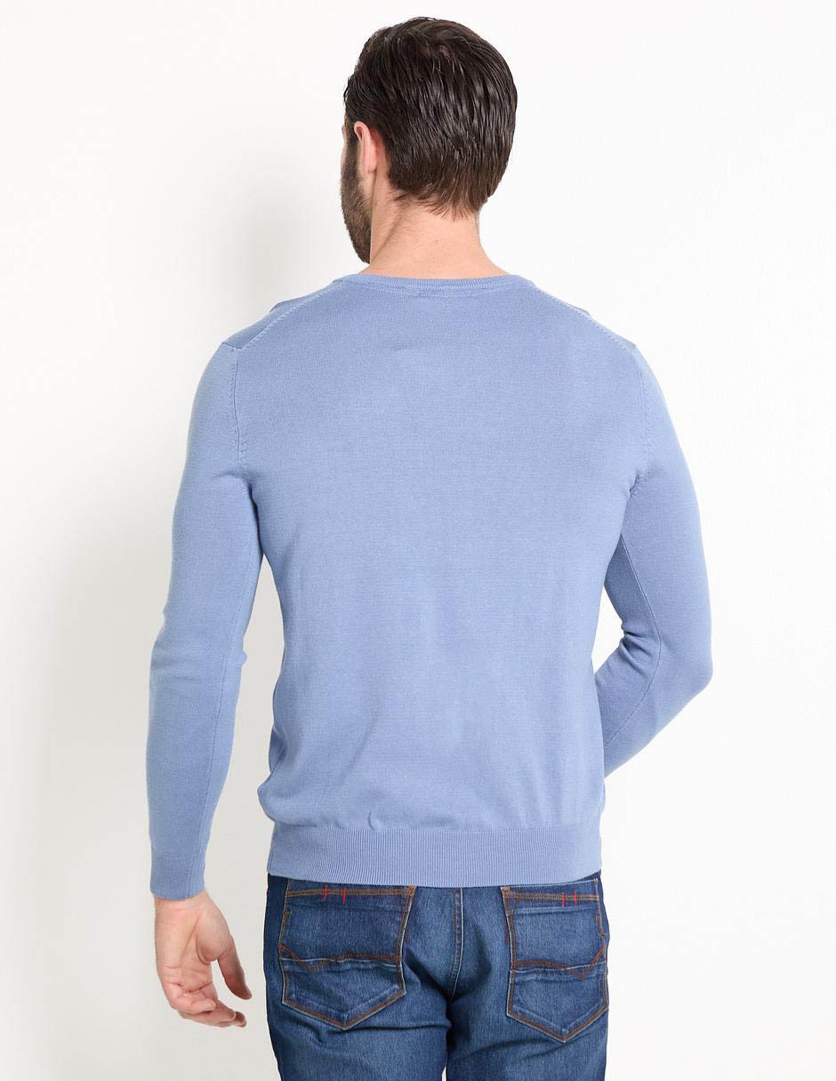 Suéter cuello V para hombre 2