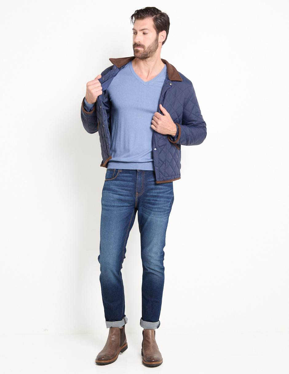 Suéter cuello V para hombre 3