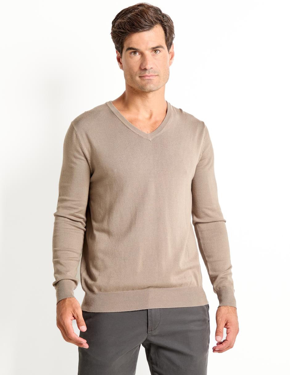 Suéter cuello V para hombre Suéter cuello V para hombre