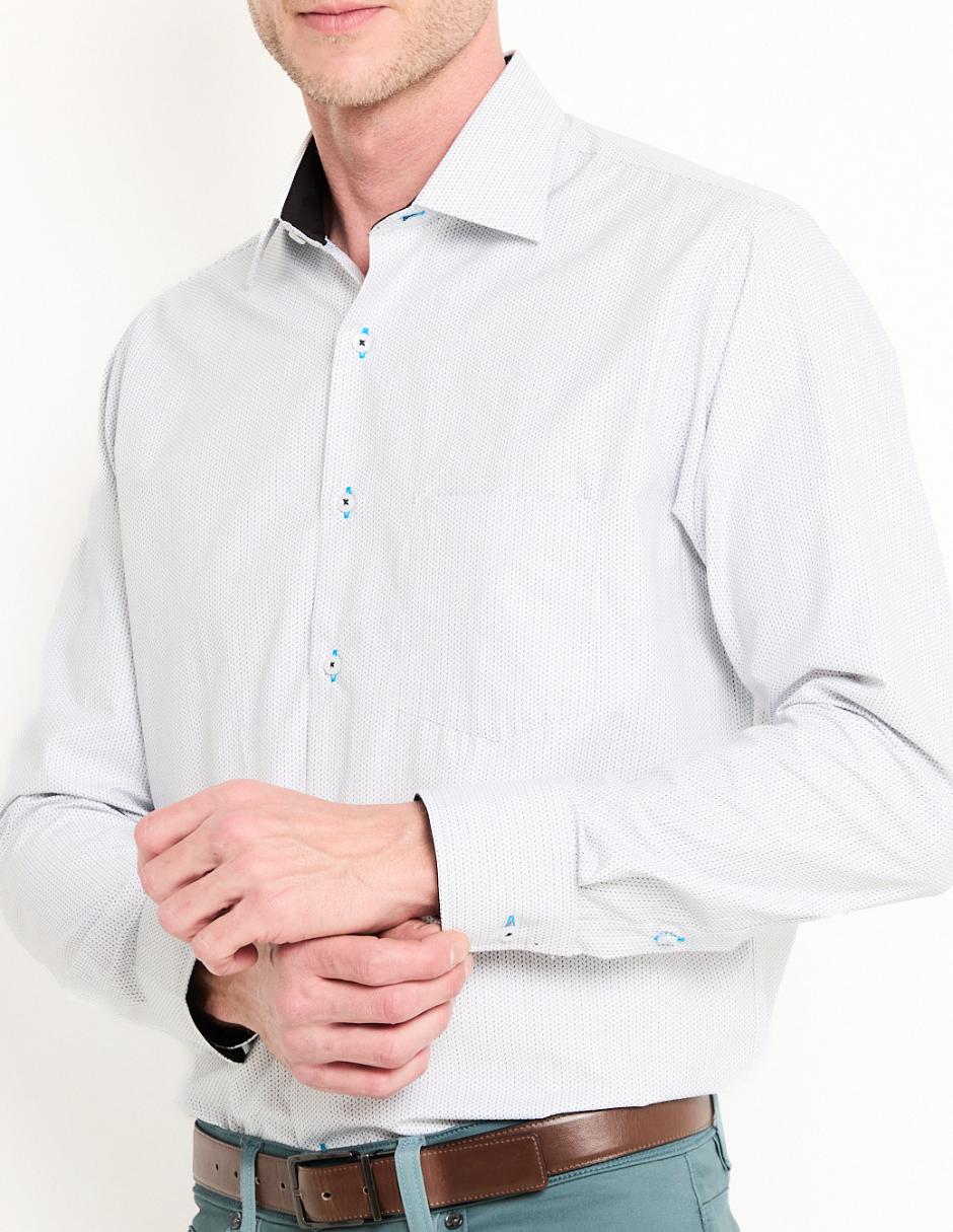 Camisa Business Casual Parllien manga larga para hombre 4