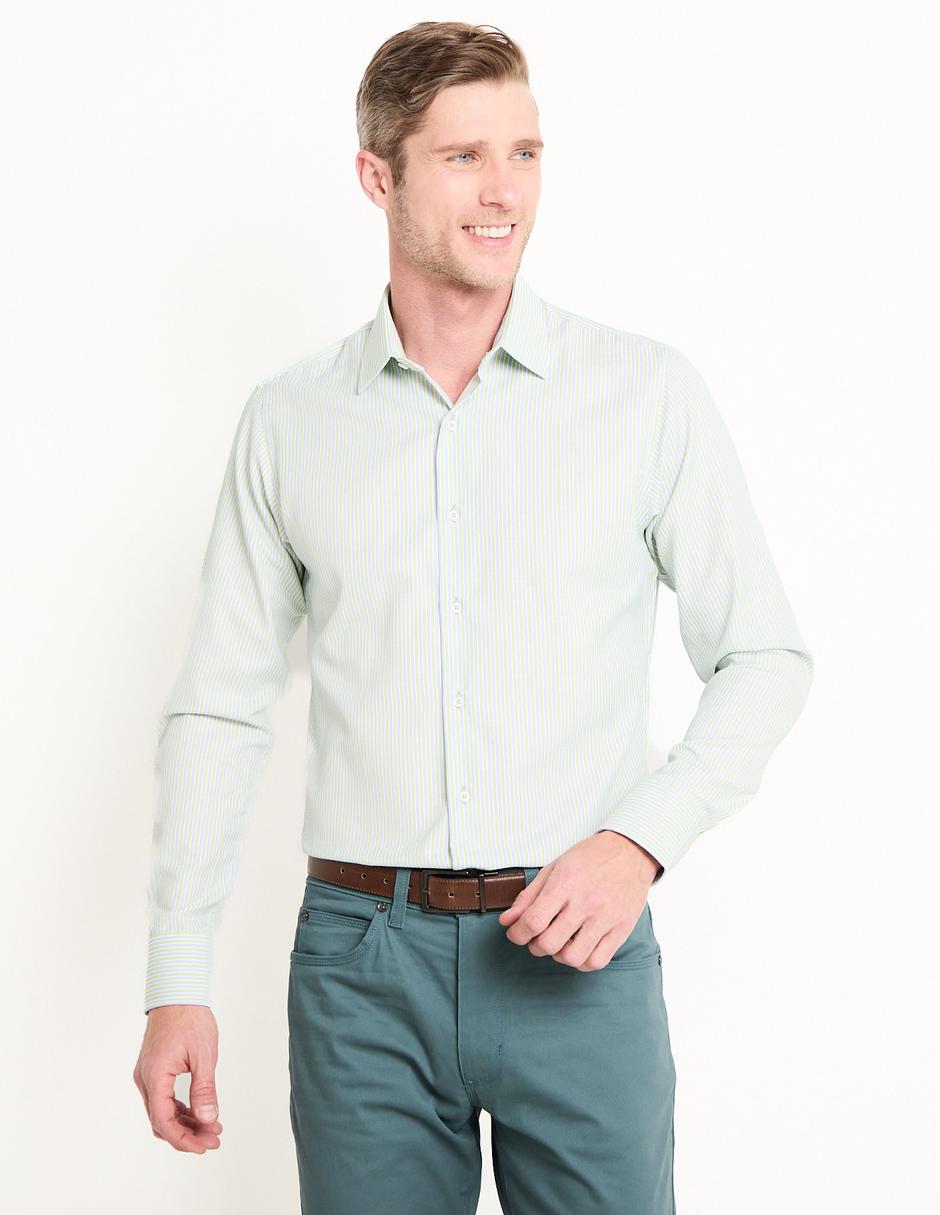 Camisa business casual de algodón manga larga para hombre Camisa business casual de algodón manga larga para hombre