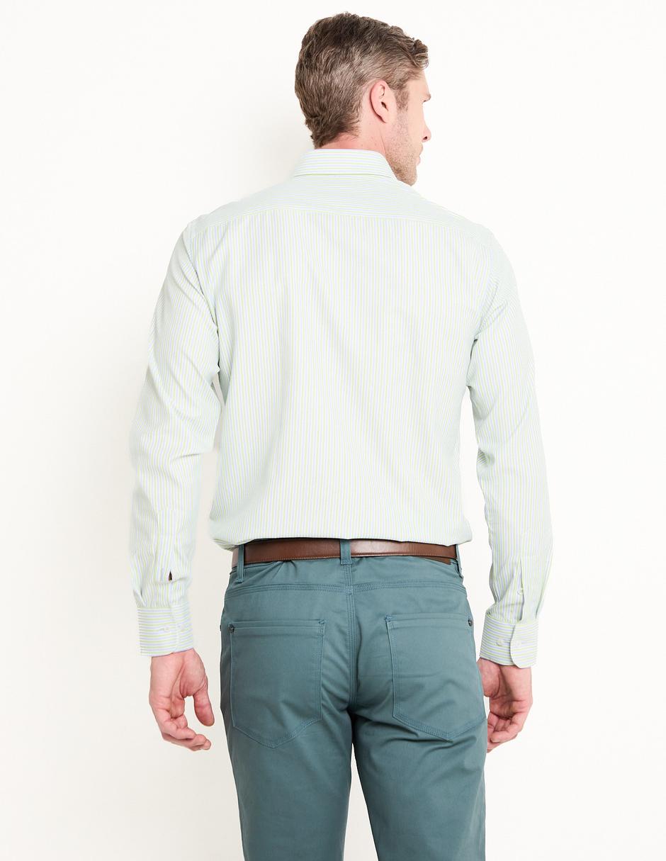Camisa business casual de algodón manga larga para hombre 2