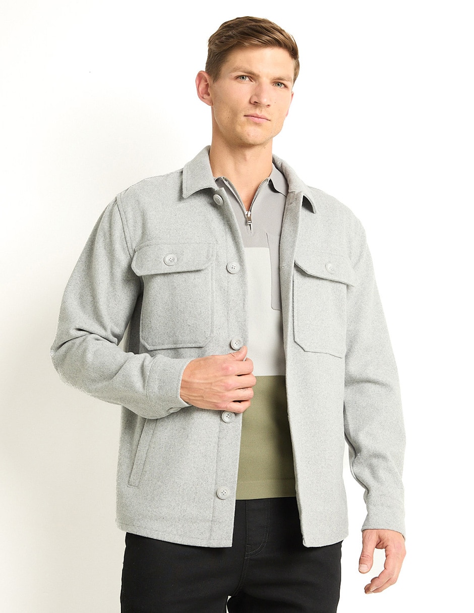Abrigo con bolsillos para hombre 1