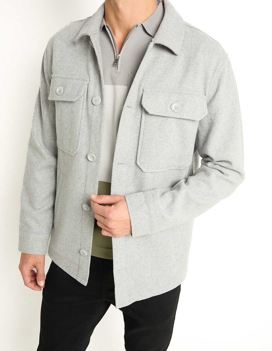 Abrigo con bolsillos para hombre 4