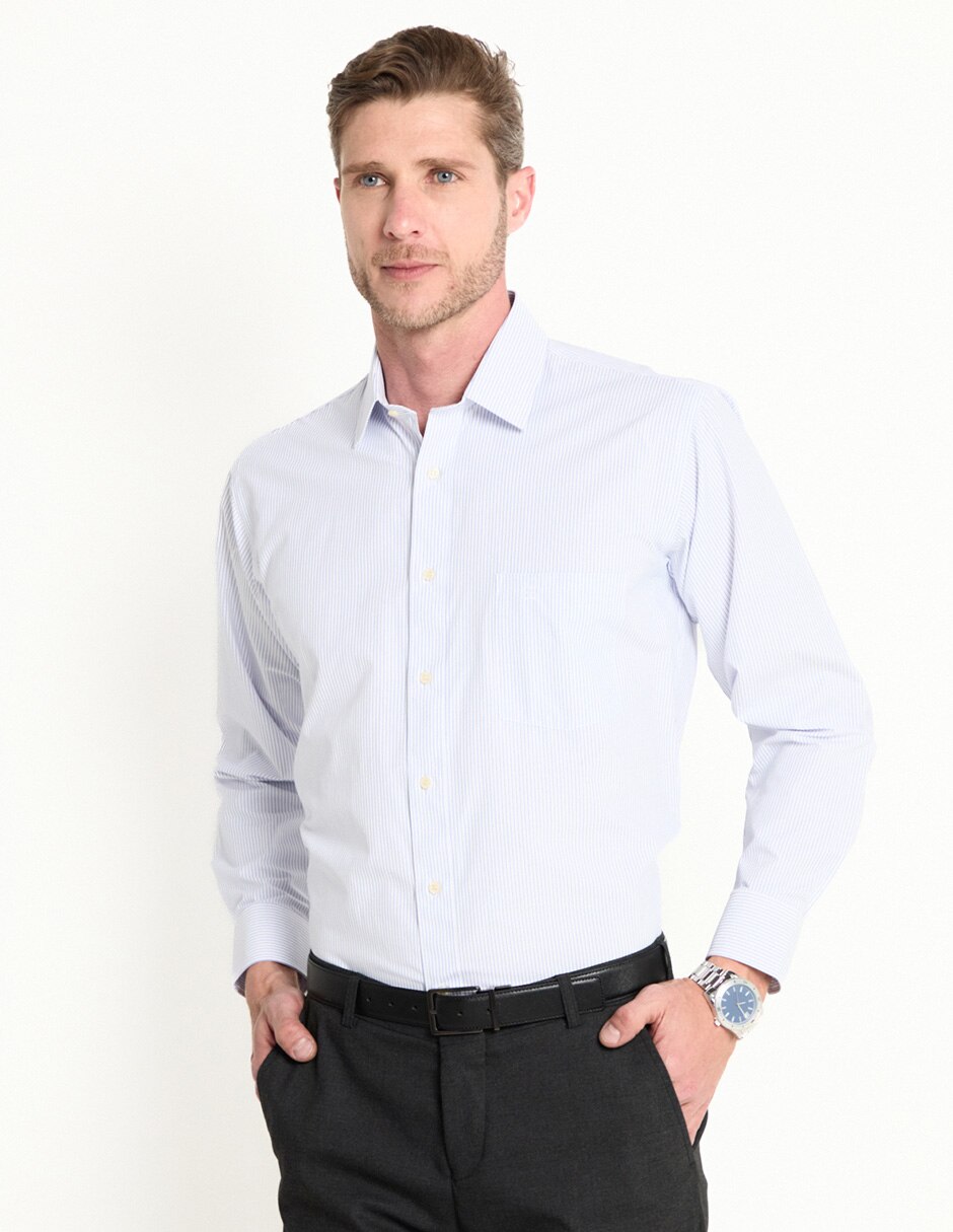 Camisa de vestir manga larga para hombre