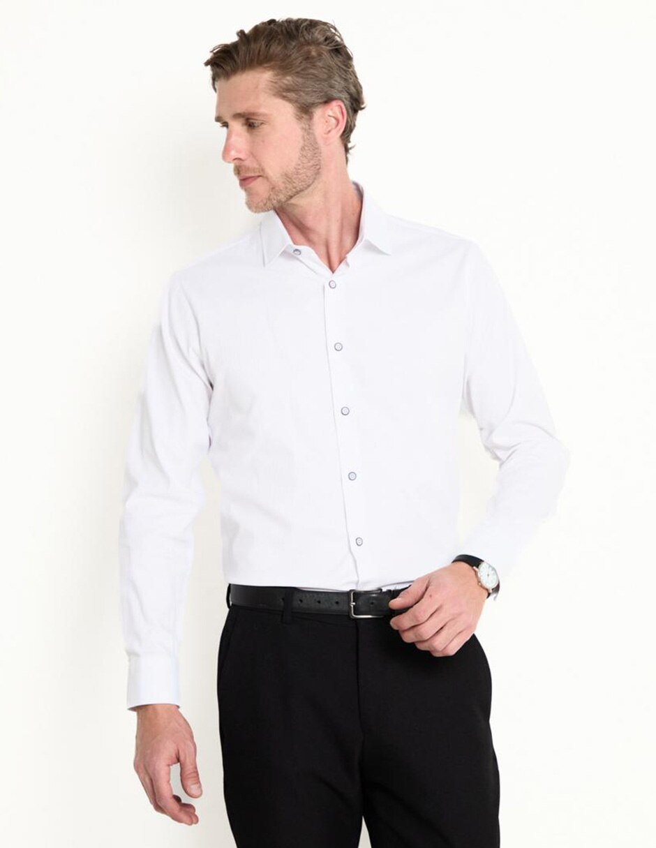 Camisa de vestir Pierre Cardin manga larga para hombre