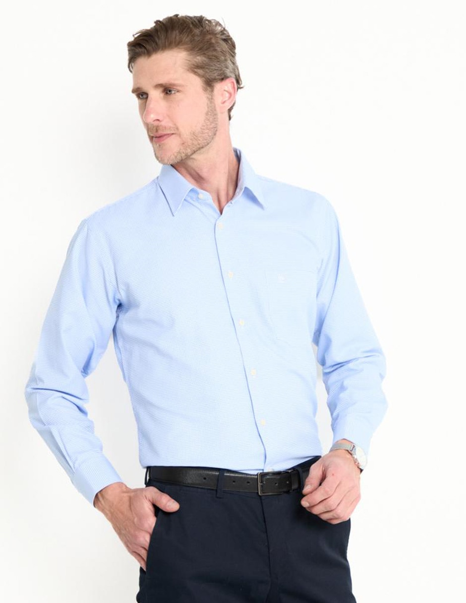 Camisa de vestir manga larga para hombre