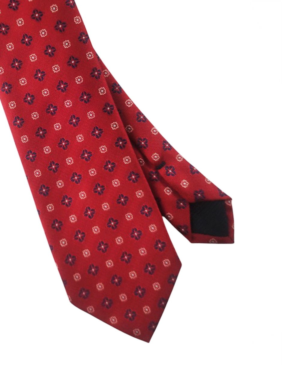Corbata regular estampado floral para hombre 3