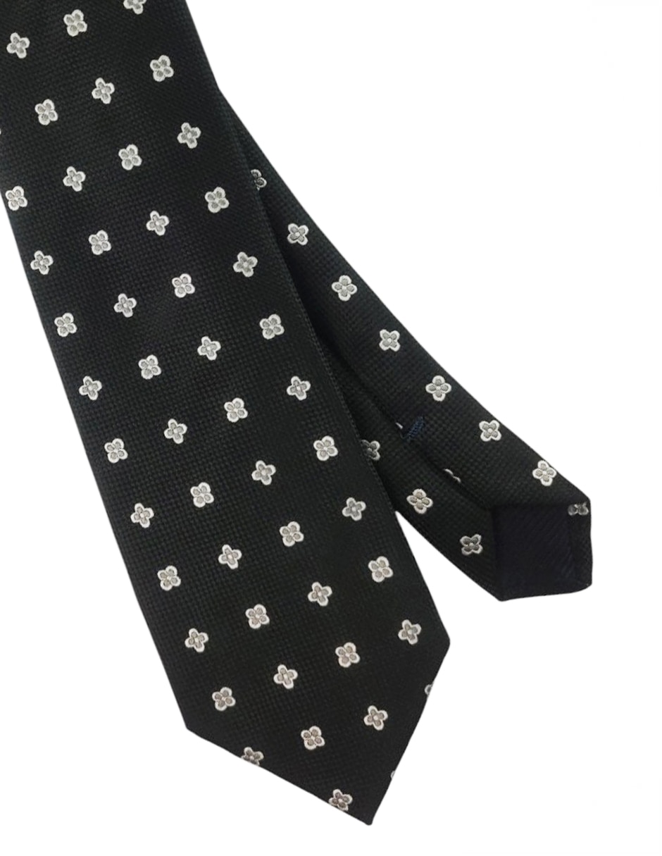 Corbata regular estampado floral para hombre 3