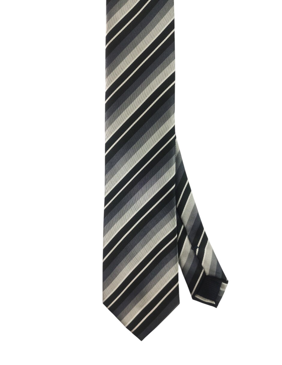 Corbata regular estampado a rayas para hombre 1