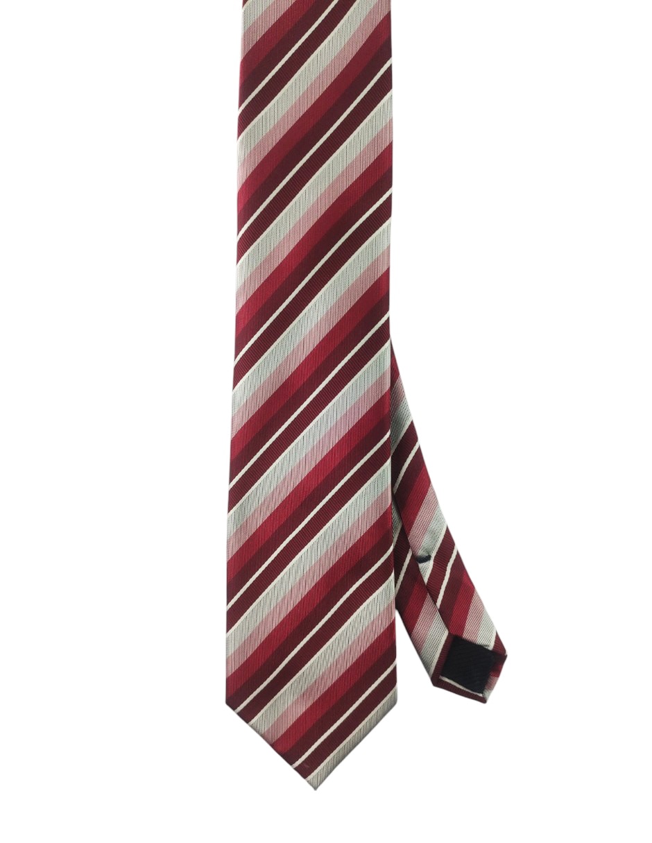 Corbata regular estampado a rayas para hombre