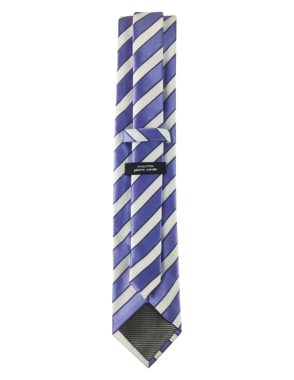 Corbata regular estampado a rayas para hombre 2