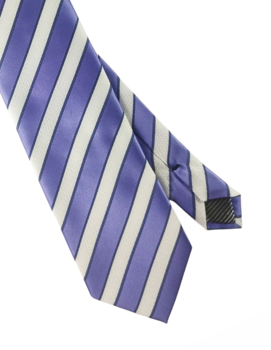 Corbata regular estampado a rayas para hombre 3
