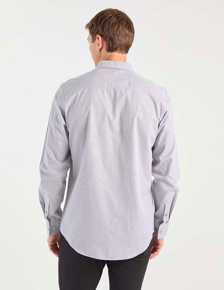 Camisa business casual de algodón manga larga para hombre 2