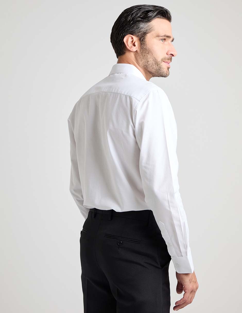 Camisa formal de algodón manga larga para hombre 2