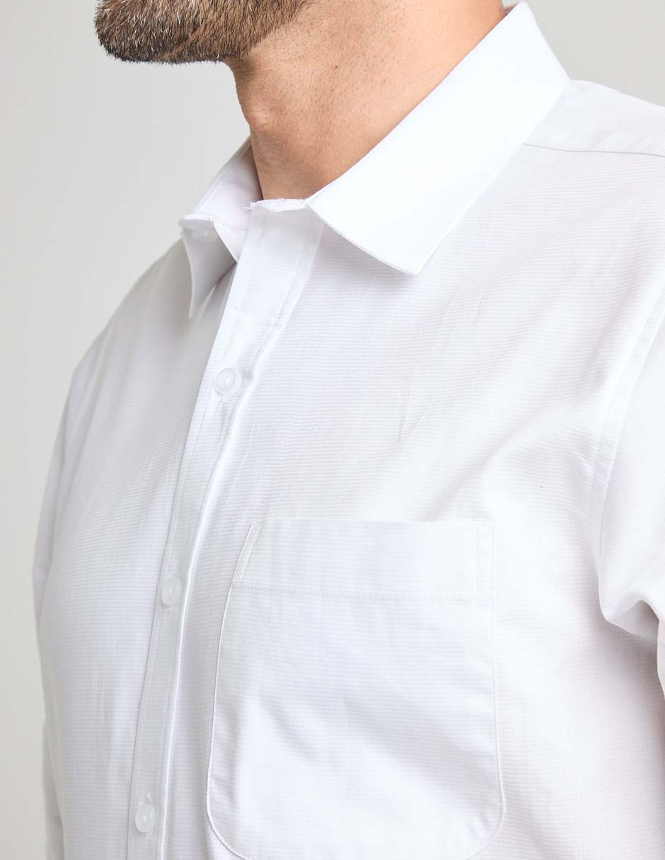 Camisa formal de algodón manga larga para hombre 4