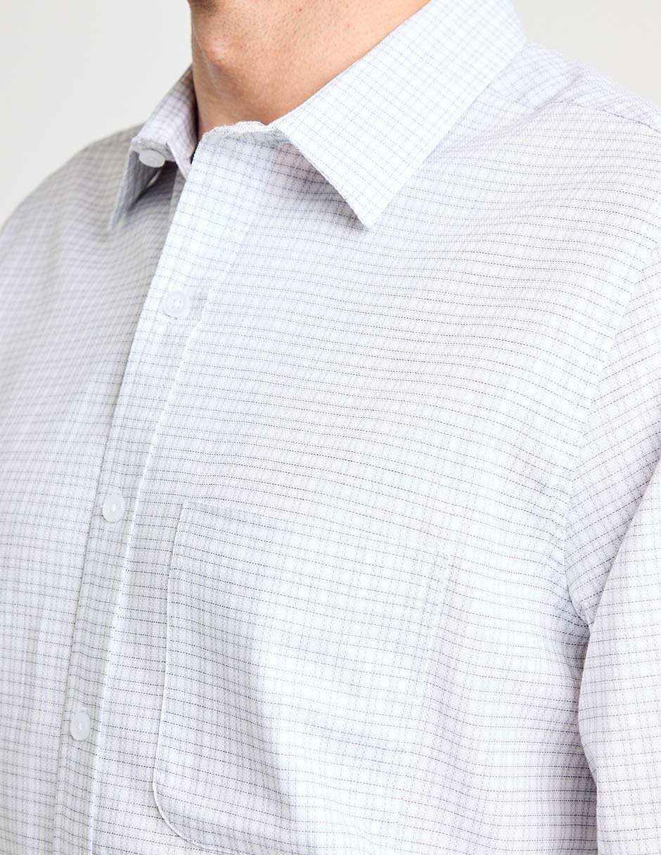 Camisa casual manga larga para hombre 5
