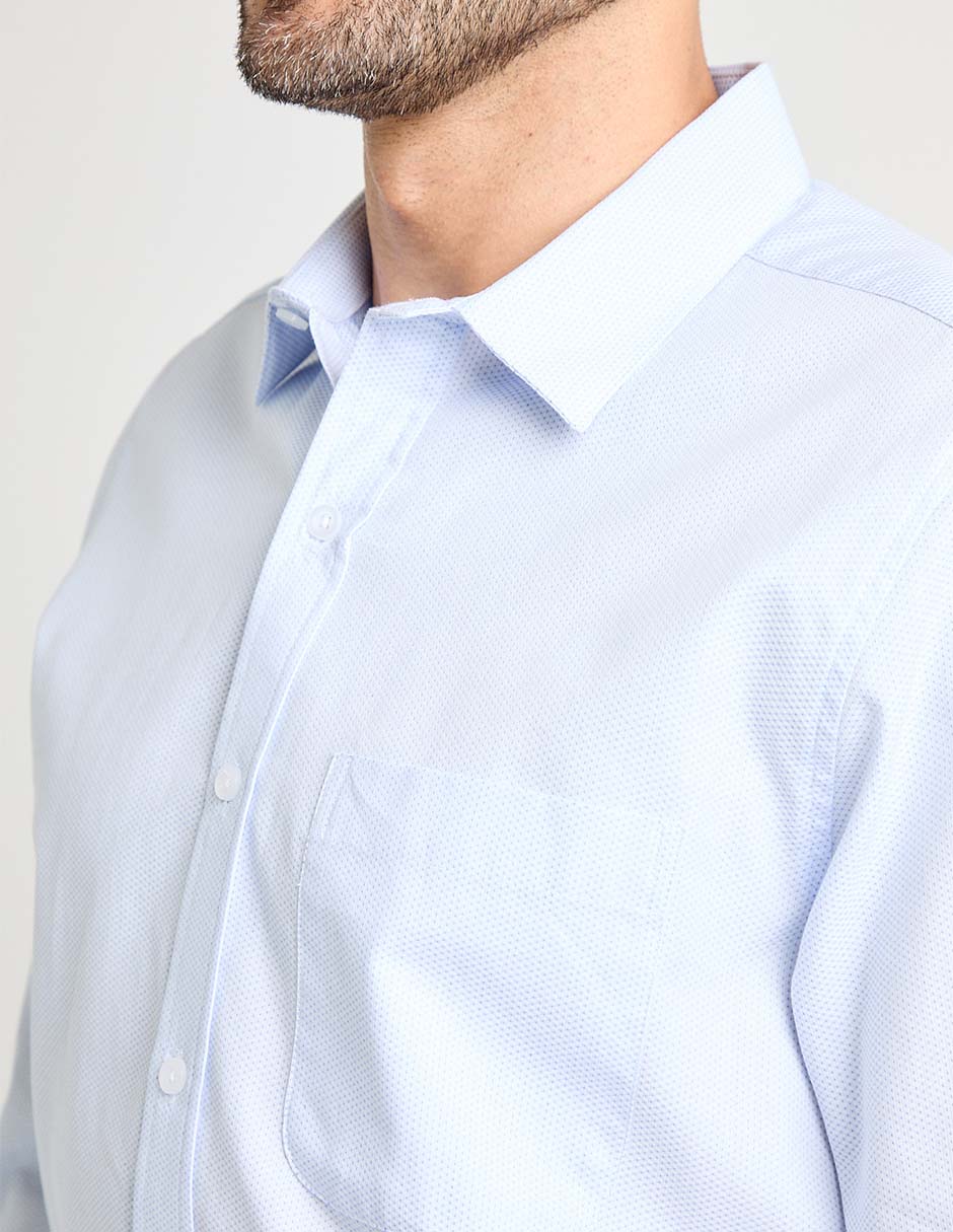 Camisa casual manga larga para hombre 4