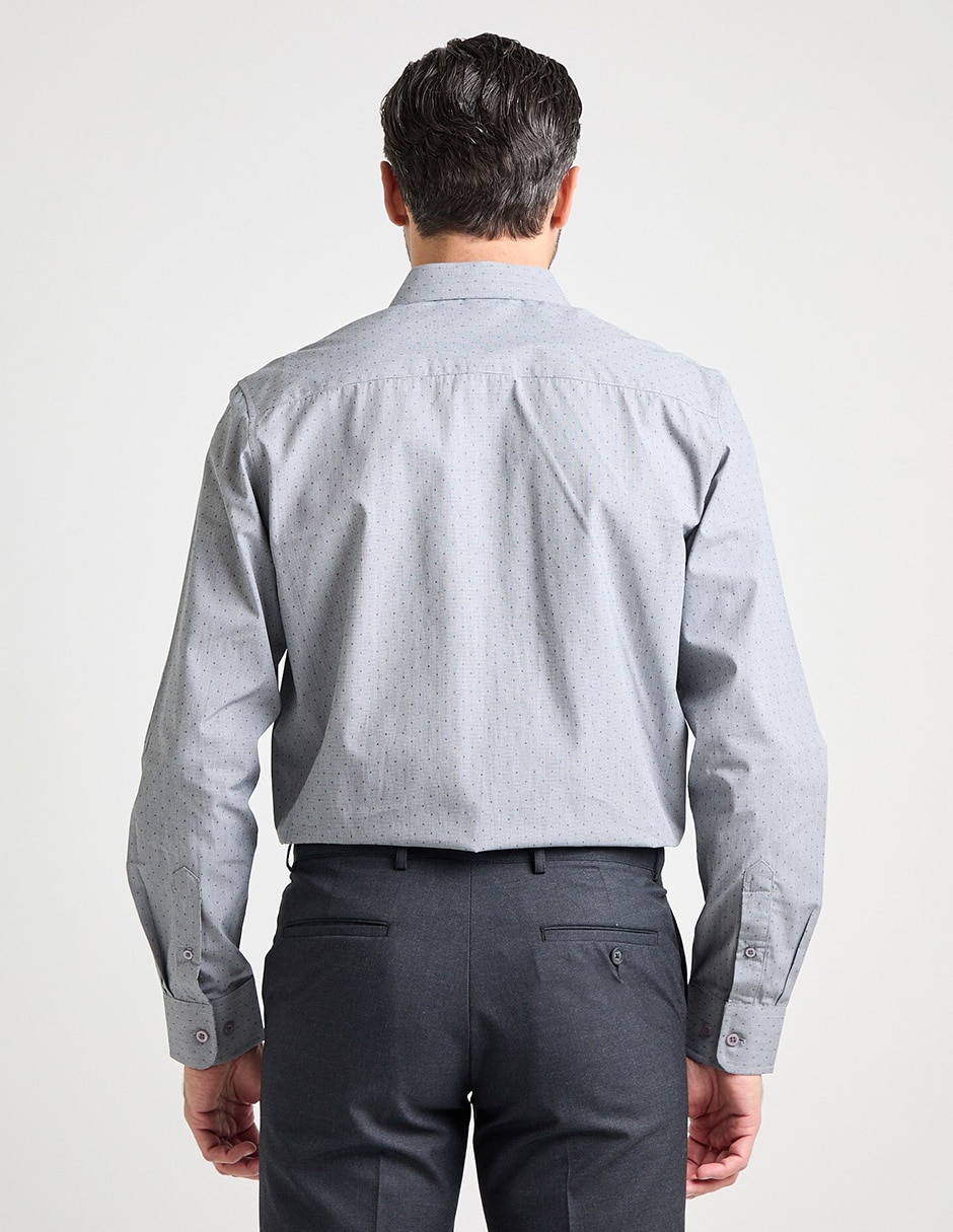 Camisa casual manga larga para hombre 2