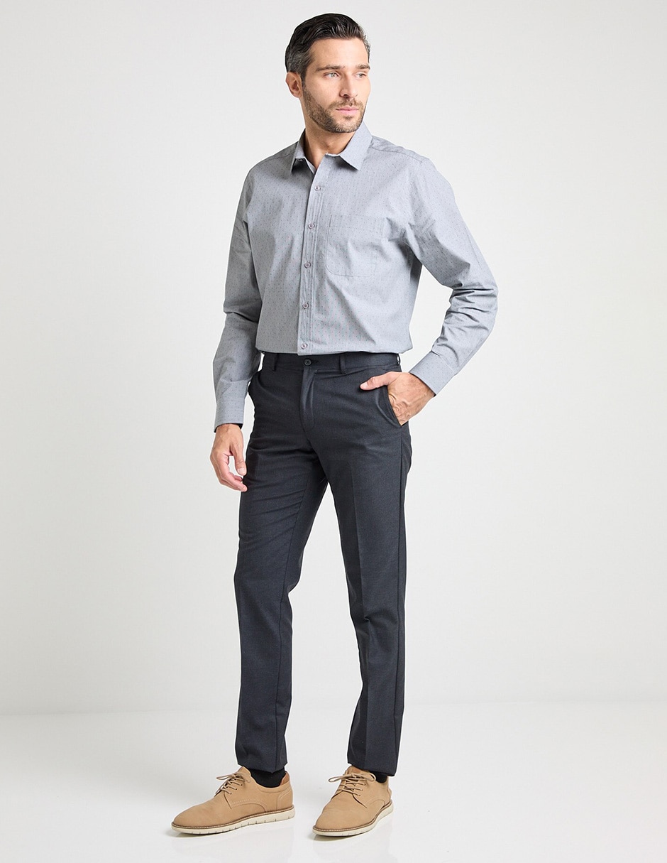 Camisa casual manga larga para hombre 3
