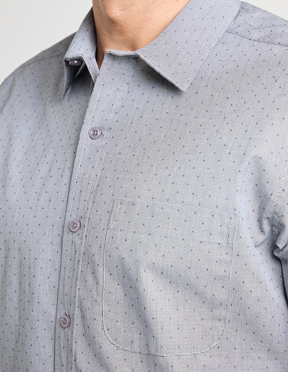 Camisa casual manga larga para hombre 5