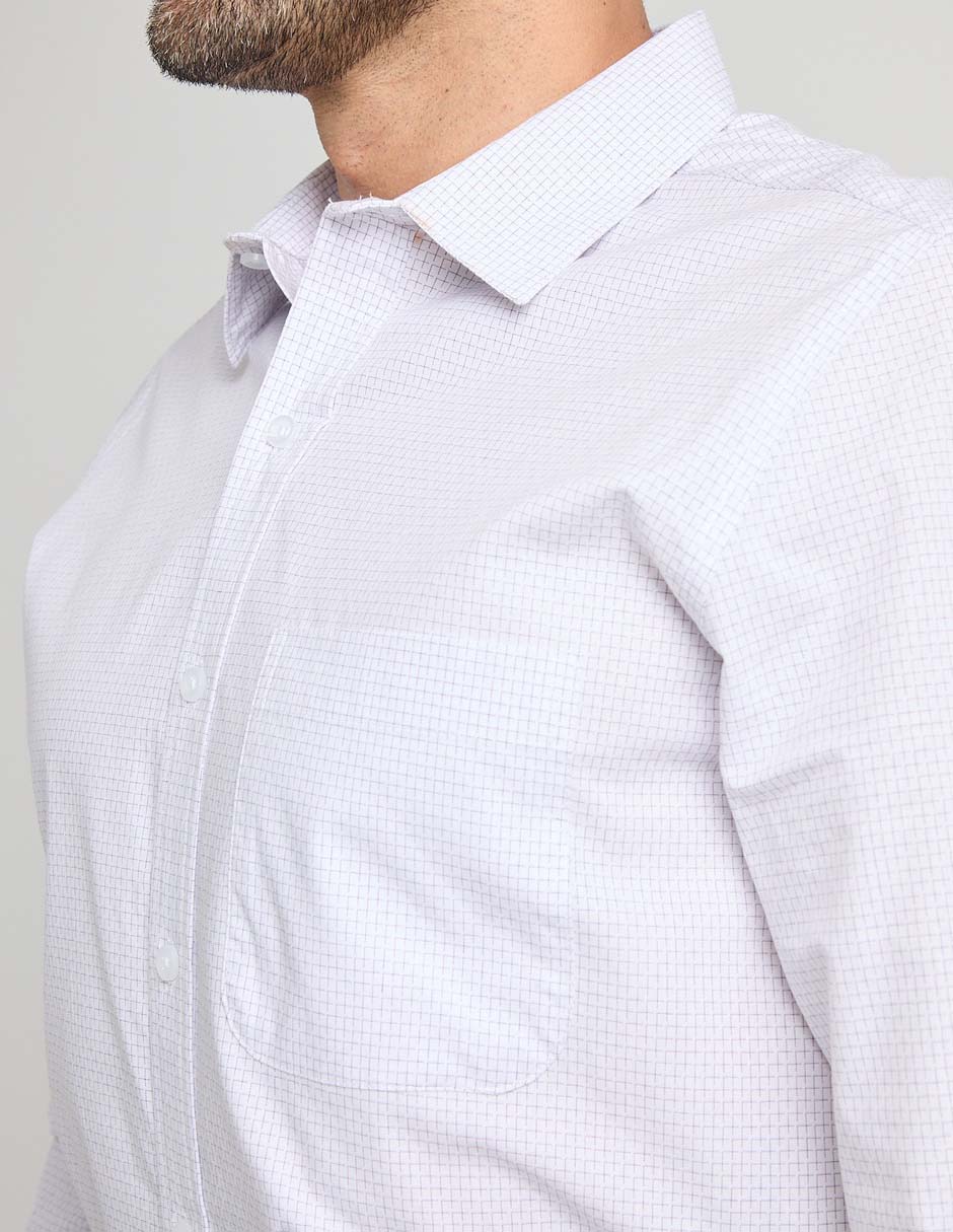 Camisa casual manga larga para hombre 4