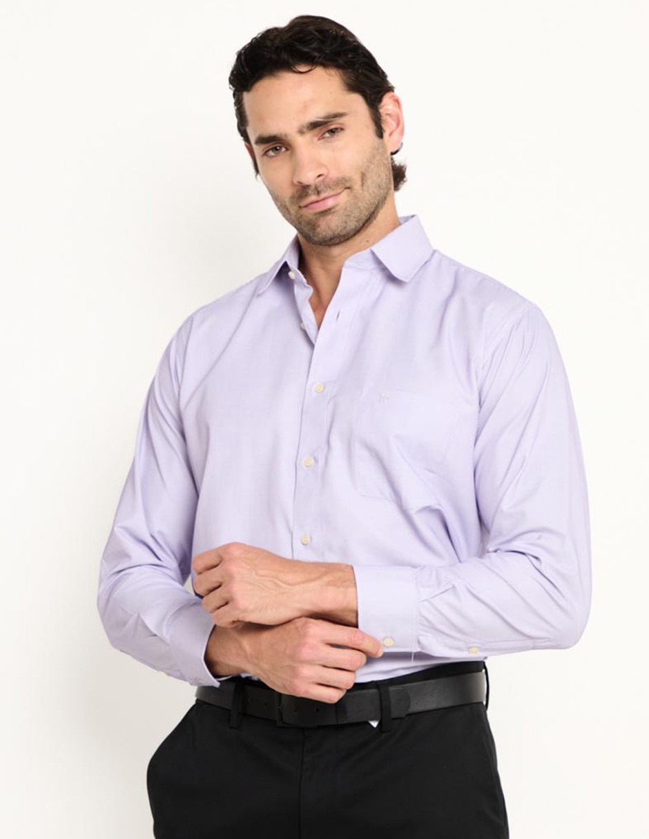 Camisa de vestir manga larga para hombre
