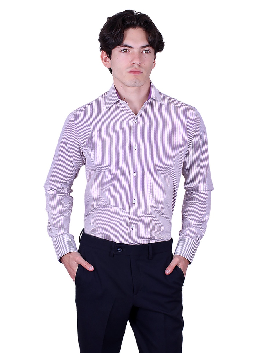 Camisa de vestir manga larga para hombre