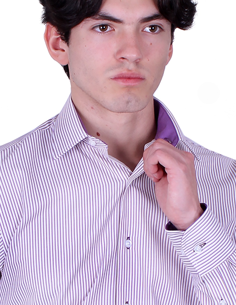 Camisa de vestir manga larga para hombre 3