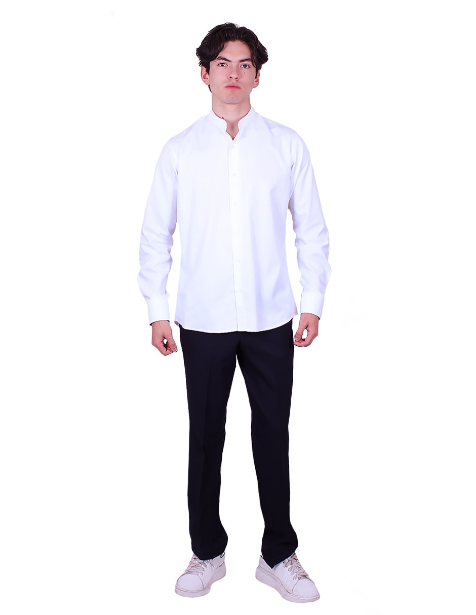 Camisa de vestir manga larga para hombre 4