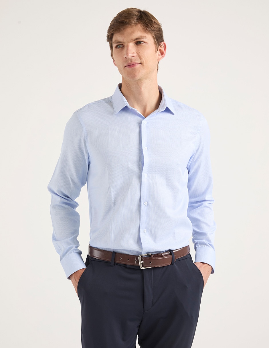Set camisa casual Centempo de algodón manga larga para hombre Set camisa casual Centempo de algodón manga larga para hombre