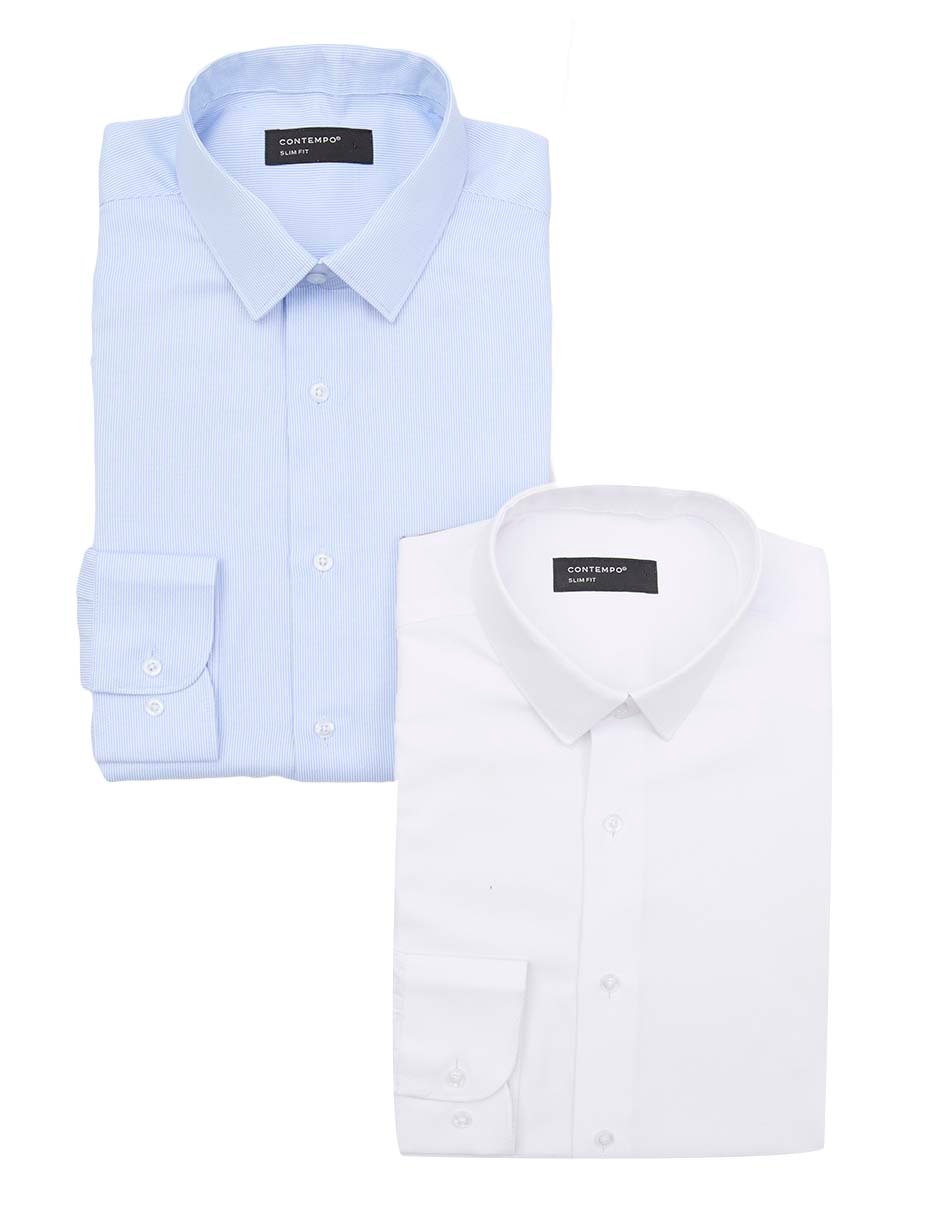 Set camisa casual Centempo de algodón manga larga para hombre 5