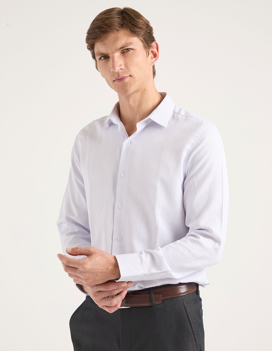 Camisa casual de algodón manga larga para hombre Camisa casual de algodón manga larga para hombre