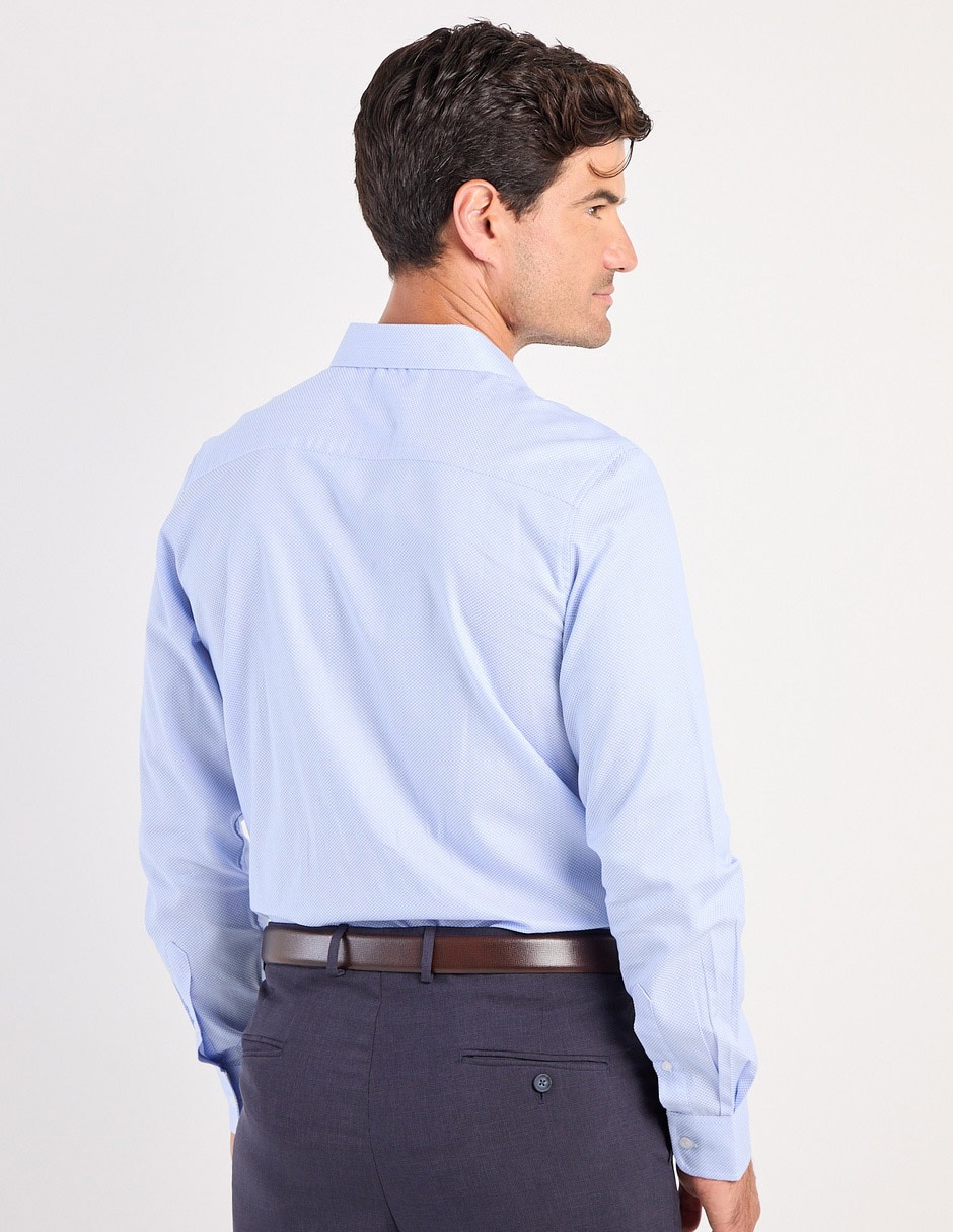 Camisa de vestir de algodón manga larga para hombre 2
