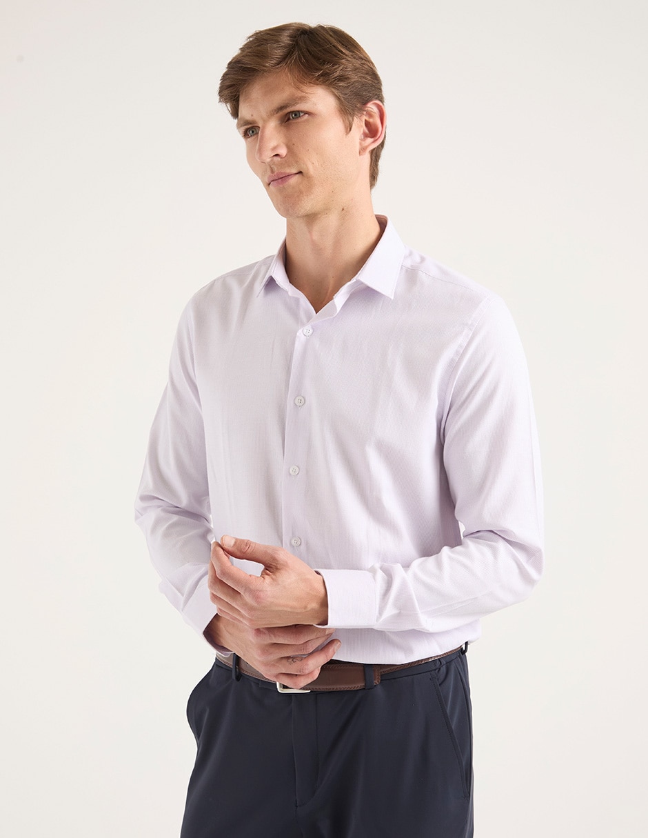 Set camisa casual de algodón manga larga para hombre Set camisa casual de algodón manga larga para hombre
